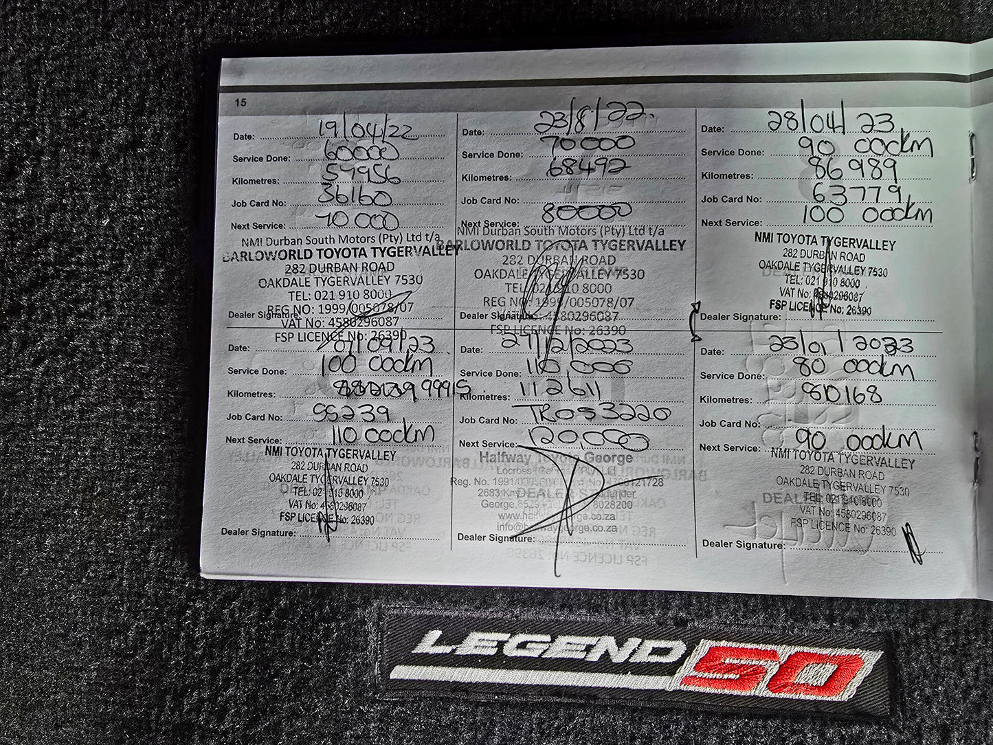 2019 Toyota Hilux 2.8 GD-6 RB LEGEND 50 4x4 4x4 P/U A/T D/Cab