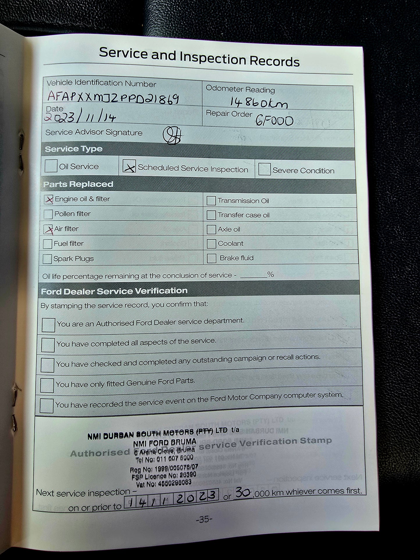 2023 Ford Ranger 2.0D BI-TURBO WILDTRAK P/U A/T D/Cab