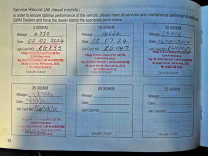 2024 GWM P-SERIES 2.0 TDi L/S Black Edition 4x4 P/ U A/T D/Cab