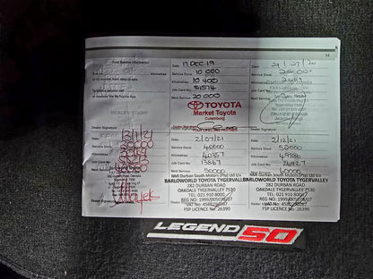 2019 Toyota Hilux 2.8 GD-6 RB LEGEND 50 4x4 4x4 P/U A/T D/Cab