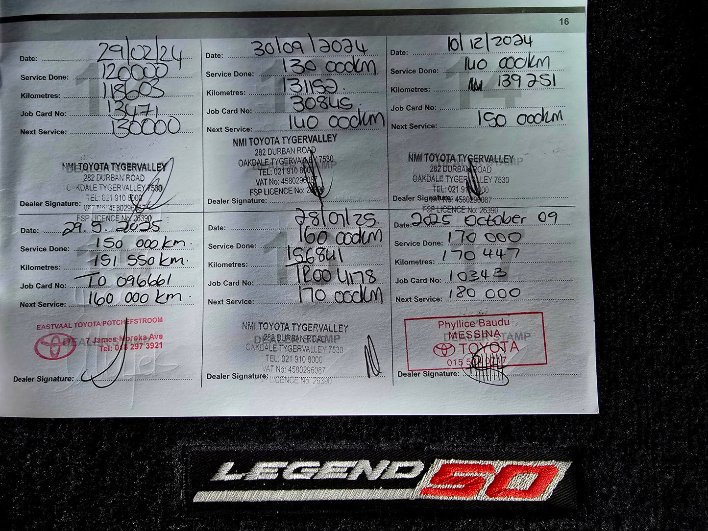 2019 Toyota Hilux 2.8 GD-6 RB LEGEND 50 4x4 4x4 P/U A/T D/Cab